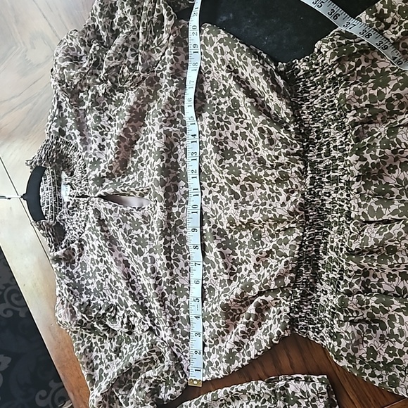 Heartloom Benet Green Floral Tiered Dress Size Large - Picture 12 of 15